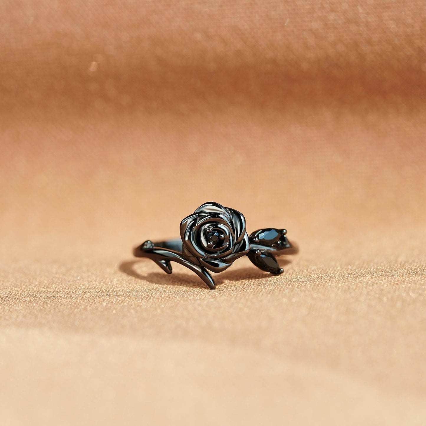 Strong As F*ck Black Rose Self-Love Ring - 925 Silver