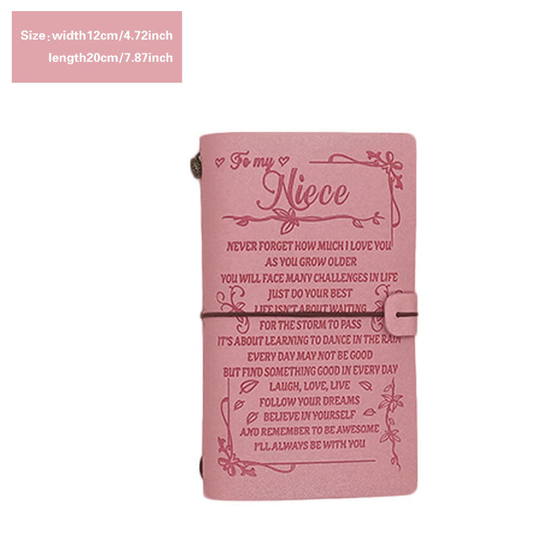 To My Niece - I'll Always Be with You - Engraved Leather Journal Notebook
