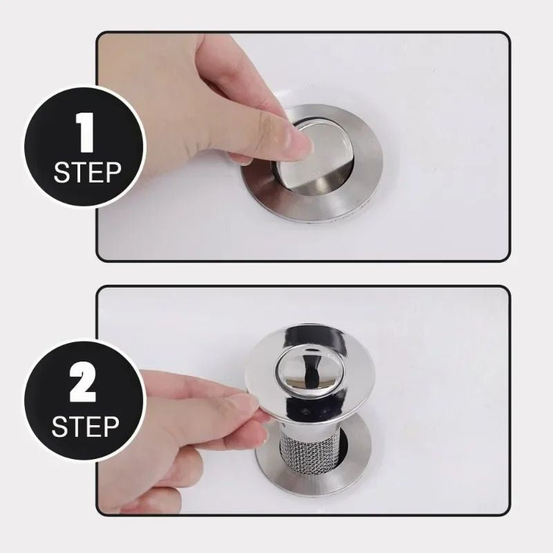 Isolate Odor and Prevent Cockroaches - Stainless Steel Floor Drain Filter