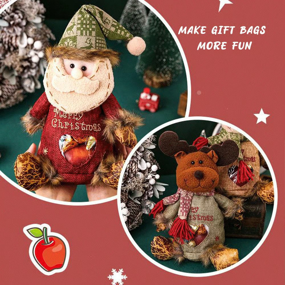 Christmas Gift Bags Zipper Design