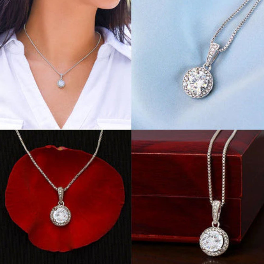 To My Soulmate - "My Life, Love & Best Friend" Sparkling Pendant Set