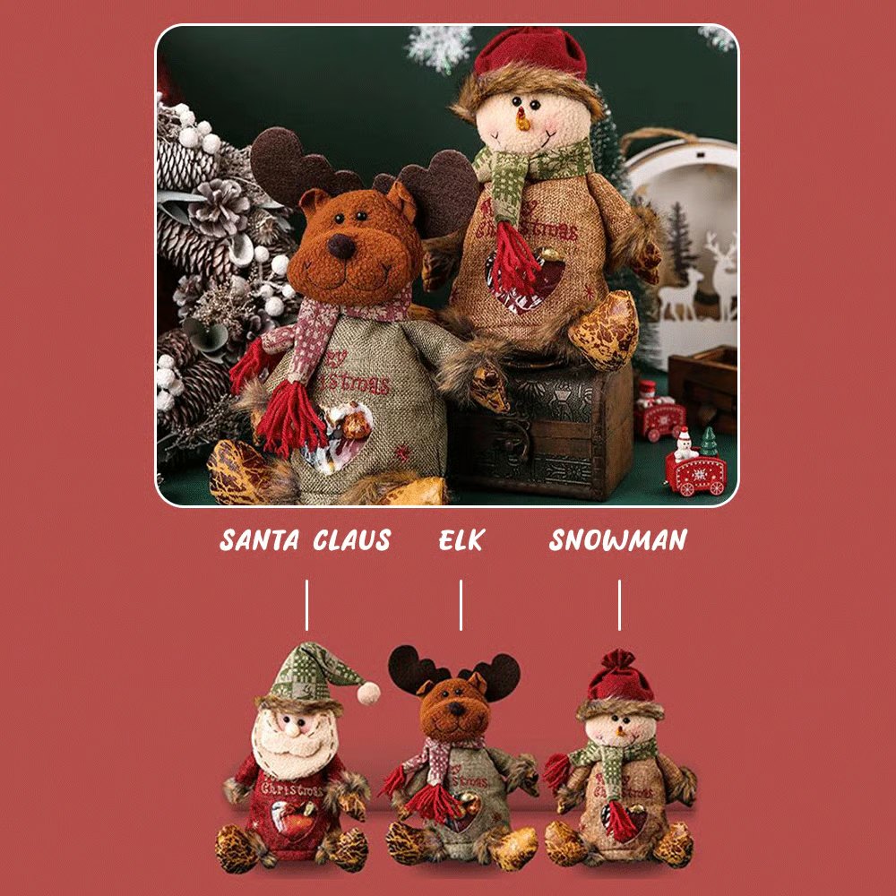 Christmas Gift Bags Zipper Design
