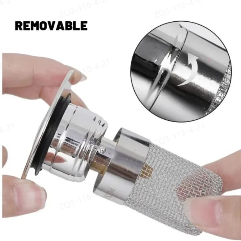 Isolate Odor and Prevent Cockroaches - Stainless Steel Floor Drain Filter