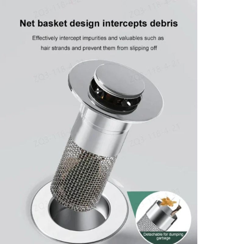 Isolate Odor and Prevent Cockroaches - Stainless Steel Floor Drain Filter
