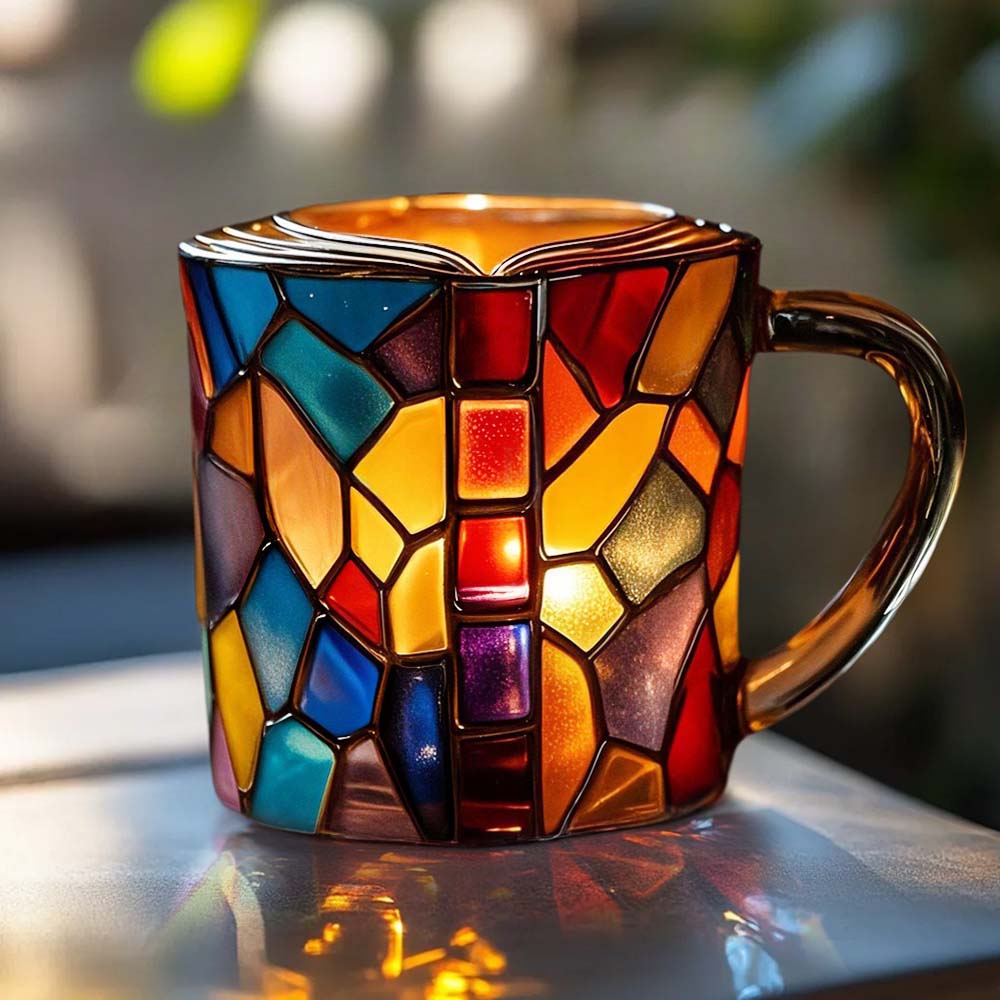 Sunset Painted Book Mug