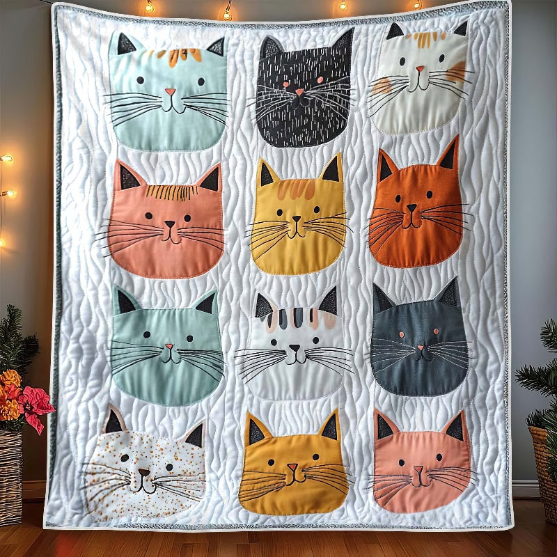 Colorful Kitty Carnival Blanket - H333 - Cat Premium Blanket