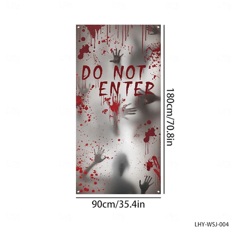 Halloween Spooky Door Covers Do Not Enter SC035