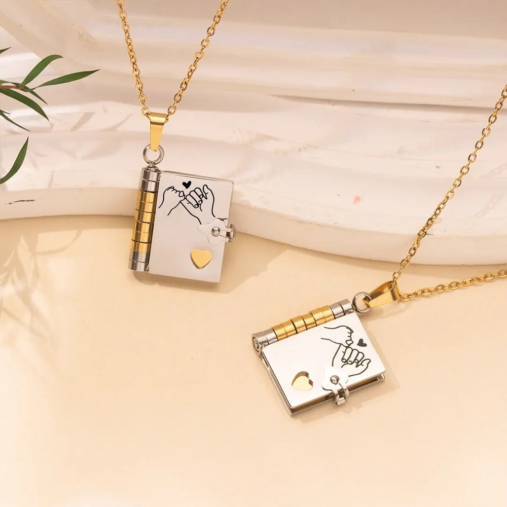 For Daughter - I'm Always With You Book Necklace