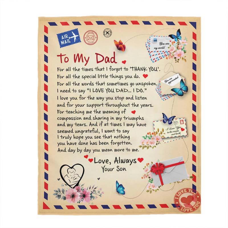To My Dad - From Son - A721 - Premium Blanket