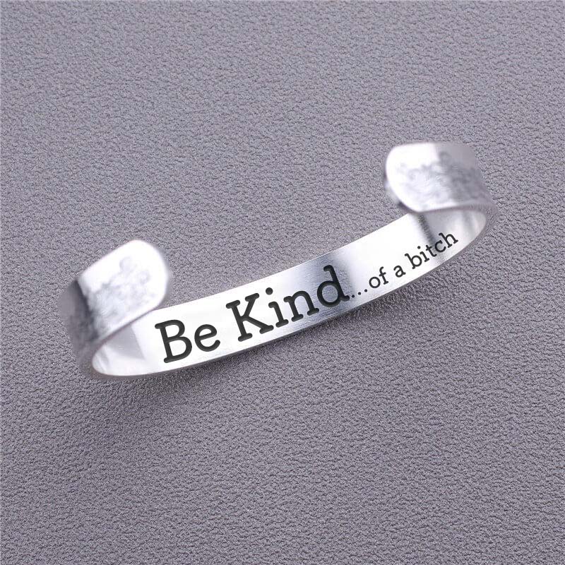 Be Kind...Of A Bi♥ch Mantra Bracelet