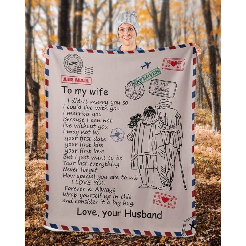 To My Wife - From Husband - A326CoupleBlanket - Premium Blanket