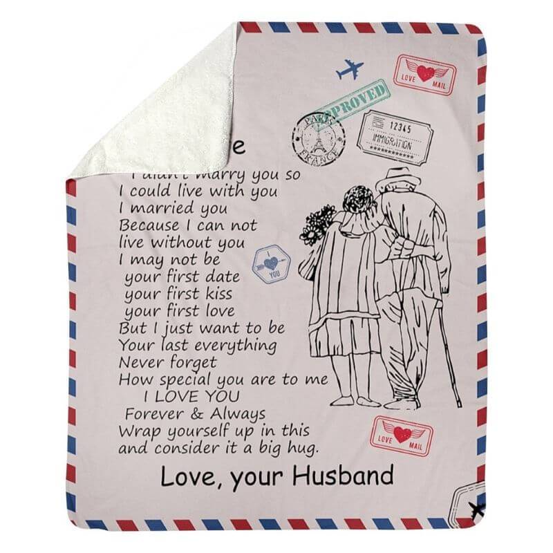 To My Wife - From Husband - A326CoupleBlanket - Premium Blanket