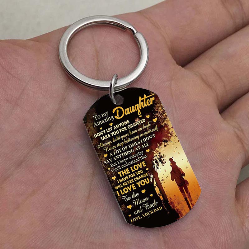 The Love I Have For You Will Never Change - Multi Colors Personalized Keychain - A886