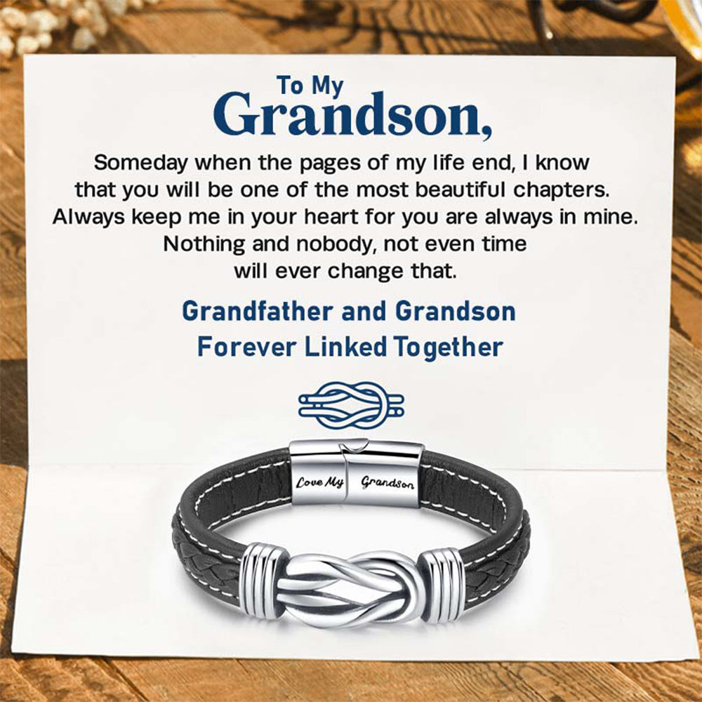 2025 New Forever Linked Together Braided Leather Bracelet🔗