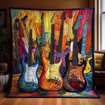 Guitar Sunshine - H228 - Premium Blanket