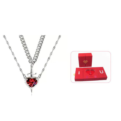 Heart Sword Pendant Necklace