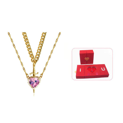 Heart Sword Pendant Necklace