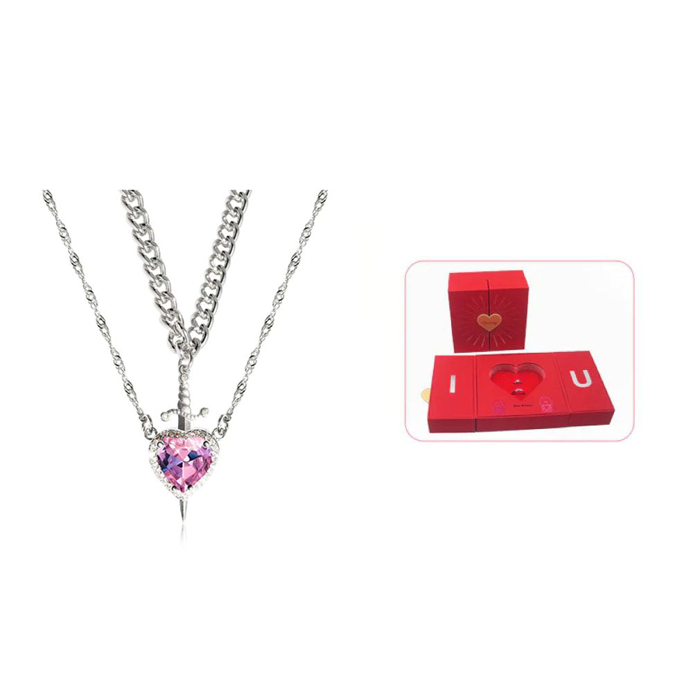 Heart Sword Pendant Necklace