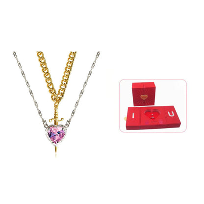 Heart Sword Pendant Necklace