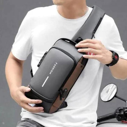 Usb Charging Sport Sling Anti Theft Shoulder Bag