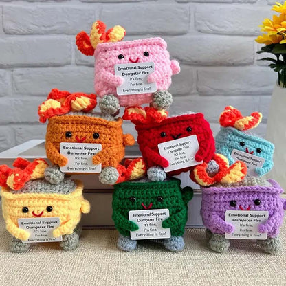 Crochet Dumpster Raging Fire