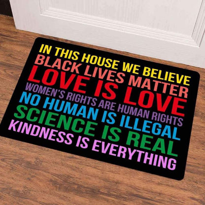 In This House We Believe - D313 - Doormat