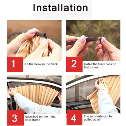 Universal Fit Magnetic Car Side Window Privacy Sunshade