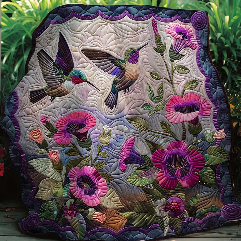 Hummingbirds Blanket - D202 - Premium Blanket