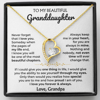 To My Beautiful Granddaughter - Forever Love Gift Set