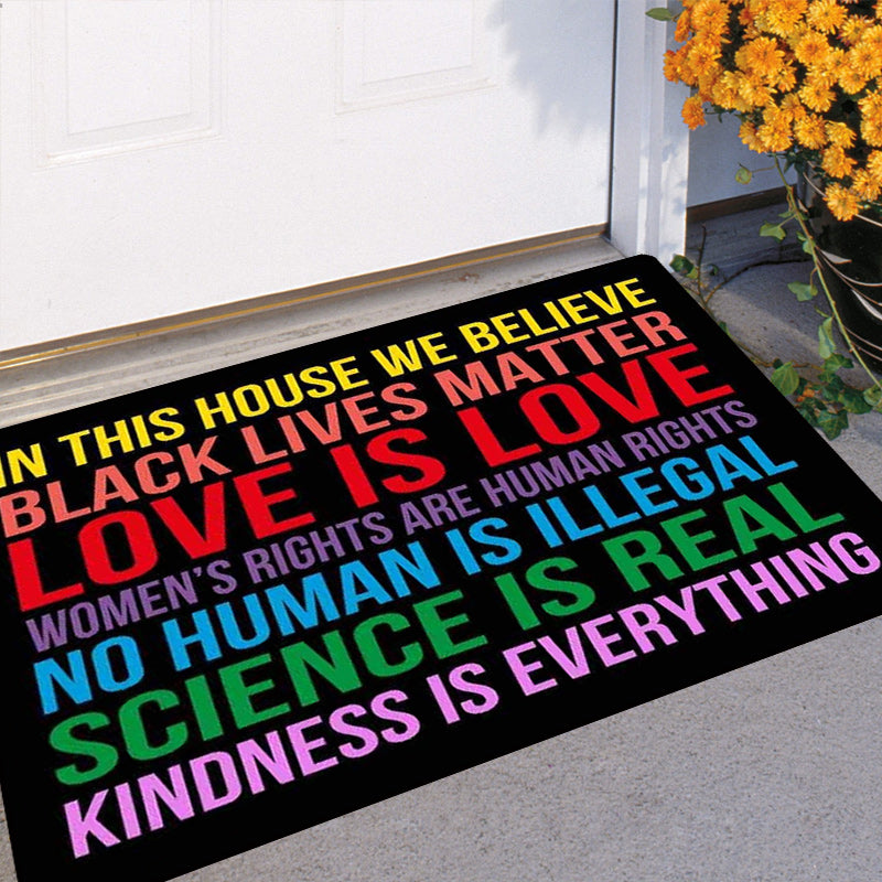 In This House We Believe - D313 - Doormat