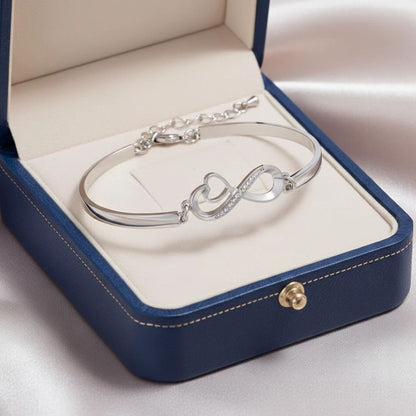 To My Granddaughter - Keep Me In Your Heart Infinity Bracelet