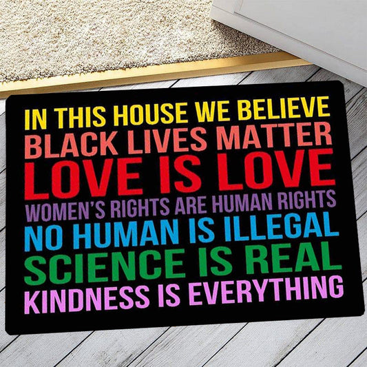 In This House We Believe - D313 - Doormat