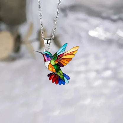 Beautiful Hummingbird Necklace & Earrings