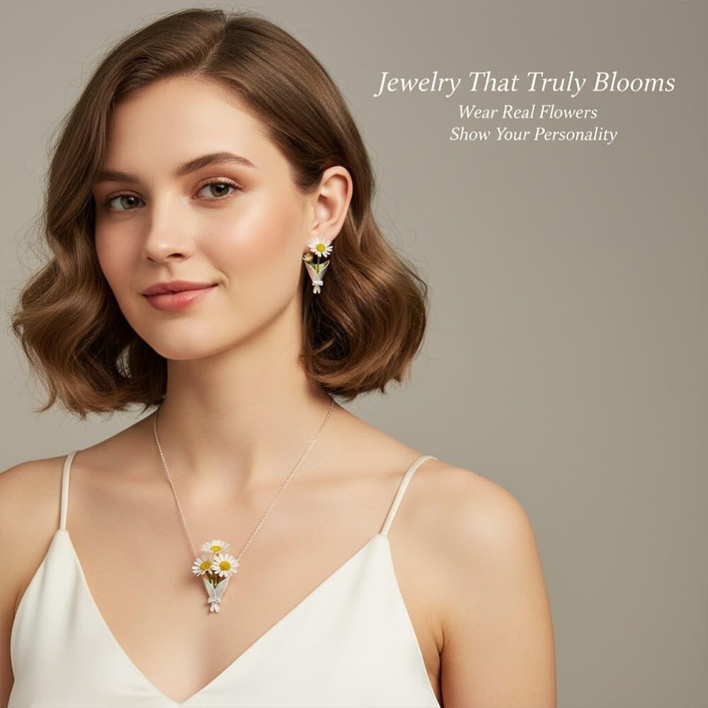 Real Flower Keepsake Necklace – Hold Your Memories In Bloom