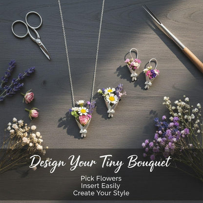 Real Flower Keepsake Necklace – Hold Your Memories In Bloom