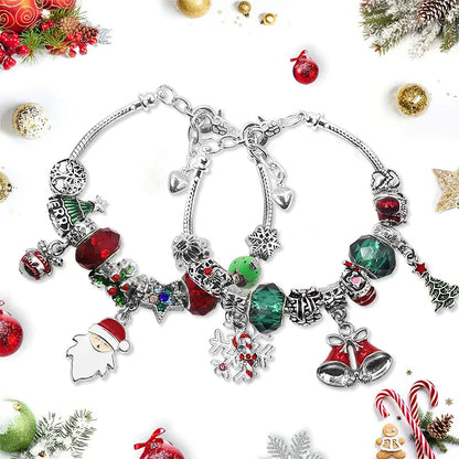 24 Pcs DIY Christmas Advent Calendar Bracelets Set