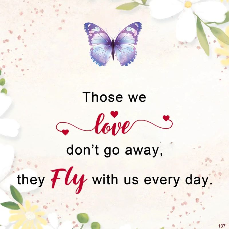 For Memorial - They Fly With Us Every Day Butterfly Bracelet