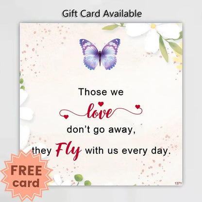 For Memorial - They Fly With Us Every Day Butterfly Bracelet