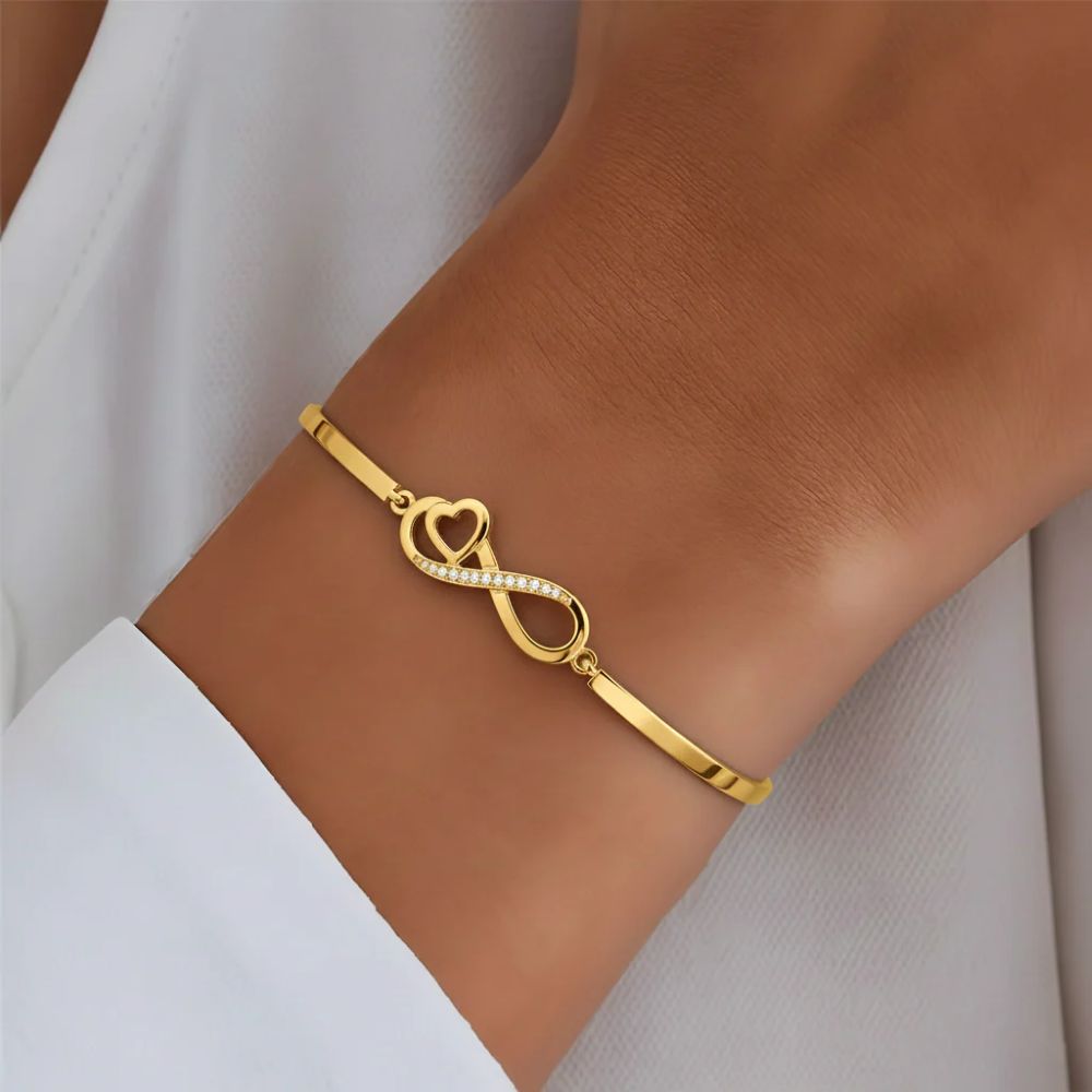 To My Granddaughter - Keep Me In Your Heart Infinity Bracelet