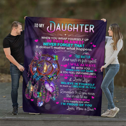 To My Daughter - I'm So Proud Of You - A651 - Premium Blanket