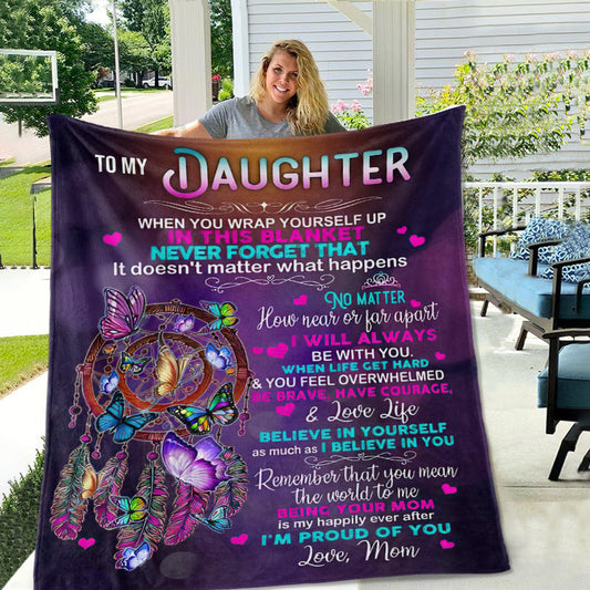 To My Daughter - I'm So Proud Of You - A651 - Premium Blanket