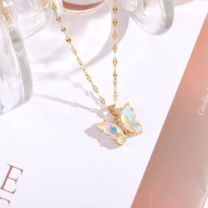 Crystal Butterfly Necklace