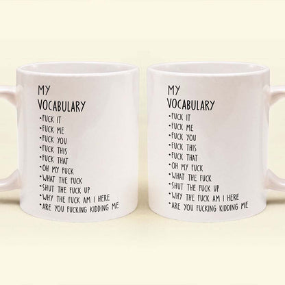 Funny Mug - Vocabulary - Coffee Mug