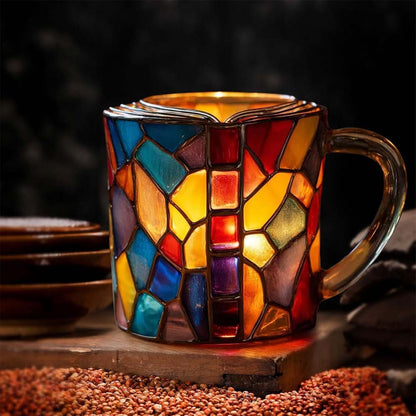 Sunset Painted Book Mug