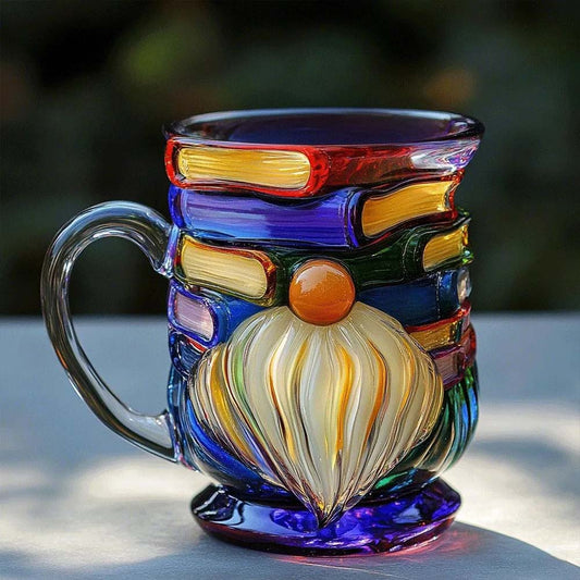 Vintage Painted Gnome Book Mug