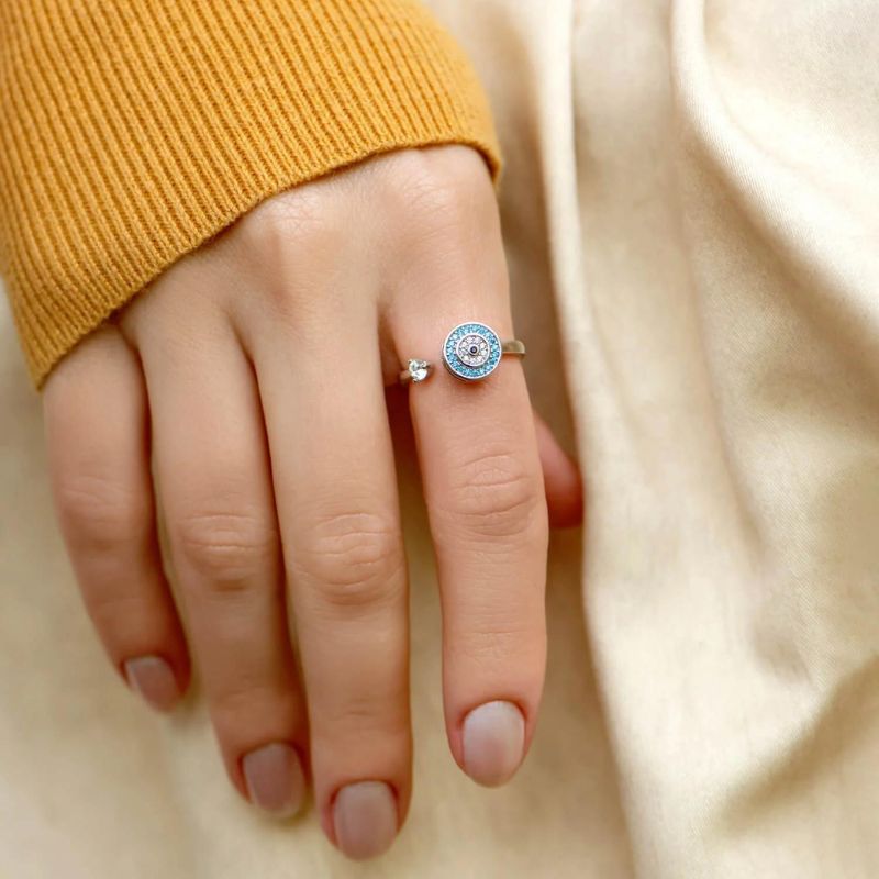 To My Daughter - Evil Eye Fidget Ring