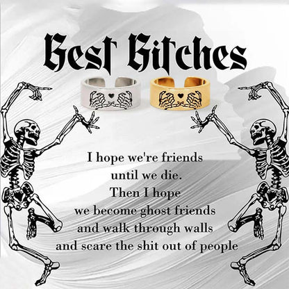 For Friend - Friends Until Die Open Ring
