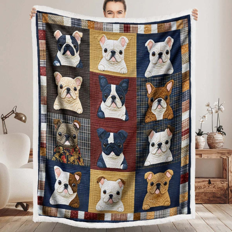 French Bulldog Blanket - F594 - Premium Blanket