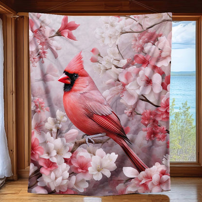 Cherished Memories Cardinal Blanket - F605 - Premium Blanket