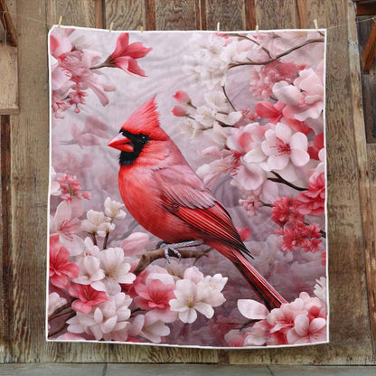 Cherished Memories Cardinal Blanket - F605 - Premium Blanket